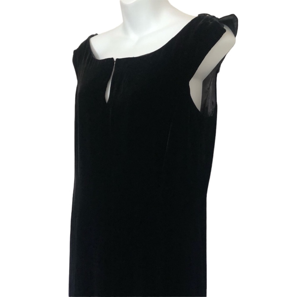 Vintage NWT Oscar De La Renta Silk Blend Velvet Dress Sz 10 - Picture 3 of 9